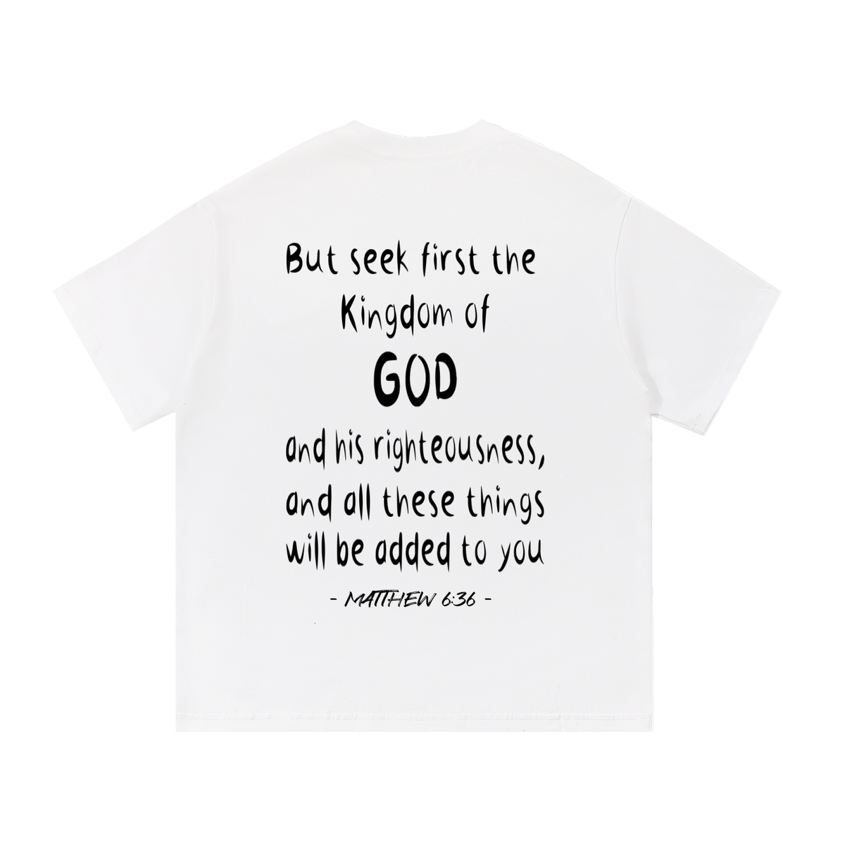 Seek Him First - Essential Cotton T-Shirt