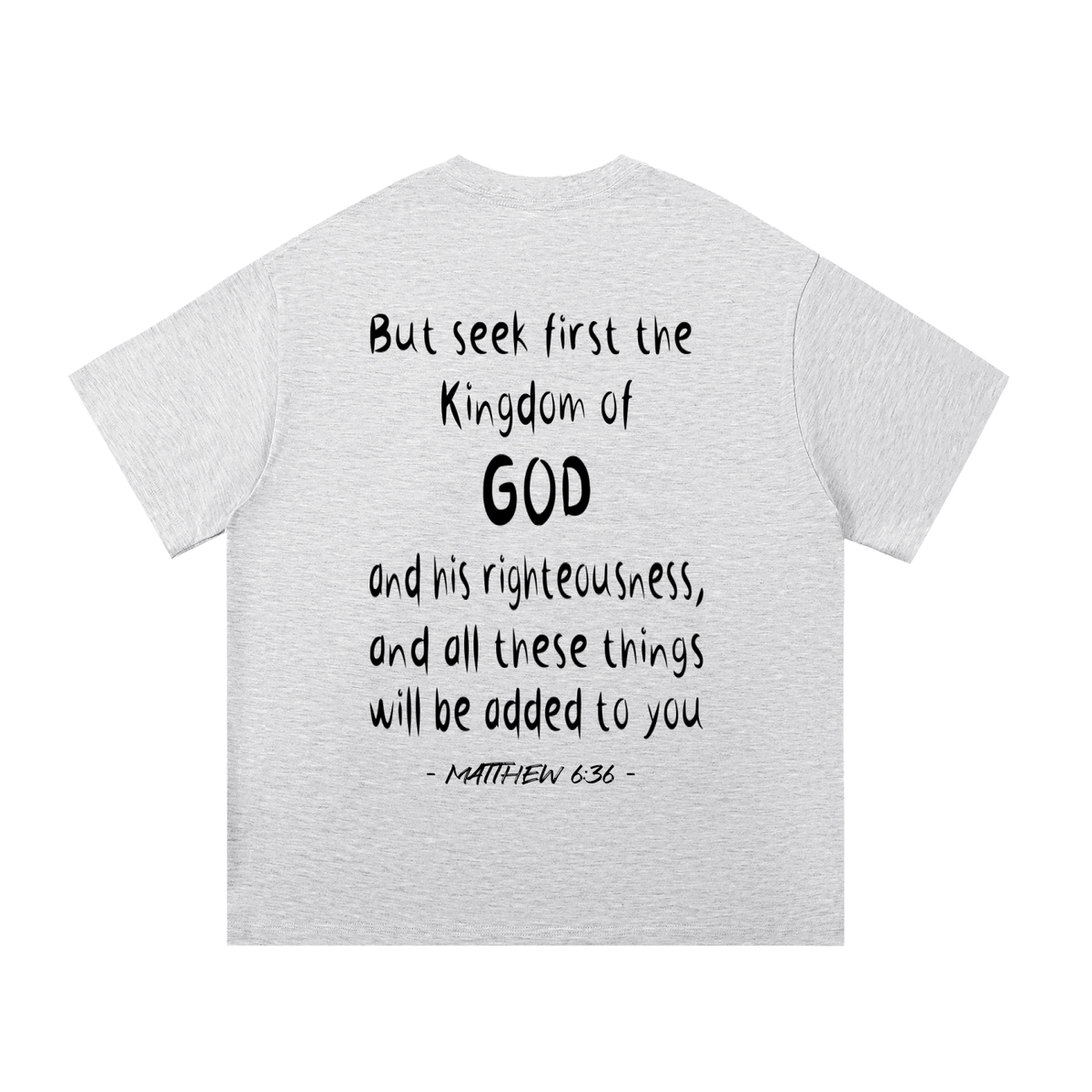 Seek Him First - Essential Cotton T-Shirt
