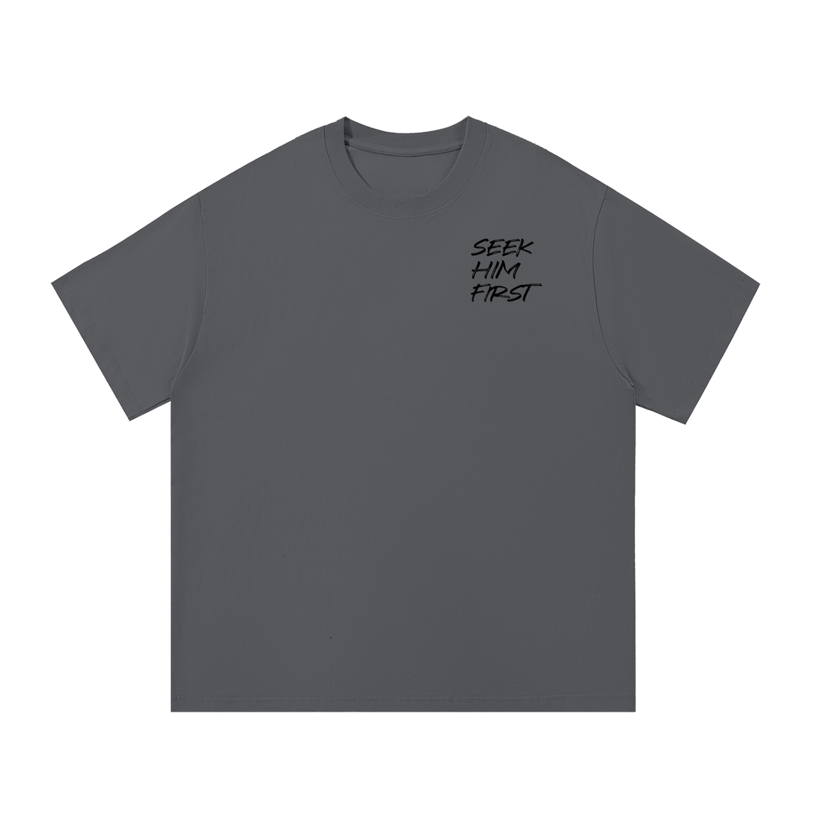 Seek Him First - Essential Cotton T-Shirt
