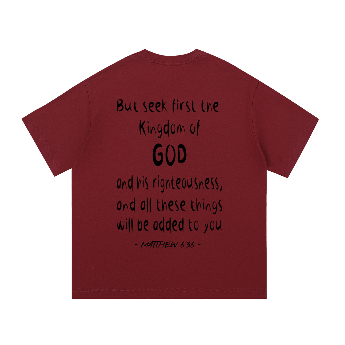 Seek Him First - Essential Cotton T-Shirt